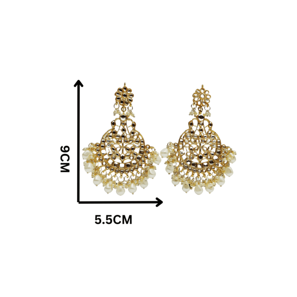 Gold Plated Bollywood Style Pearl Chandbali