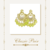 Elegant Chandbali Earrings with Green Beads – Perfect Earrings for Women for Every Occasion