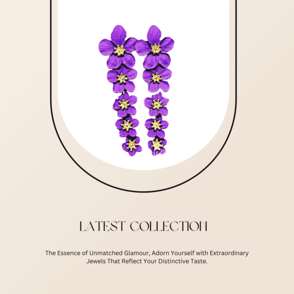 Violet Blossom Earrings