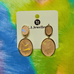 Oval Drop Earring