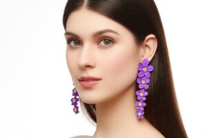 Violet Blossom Earrings