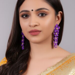 Violet Blossom Earrings